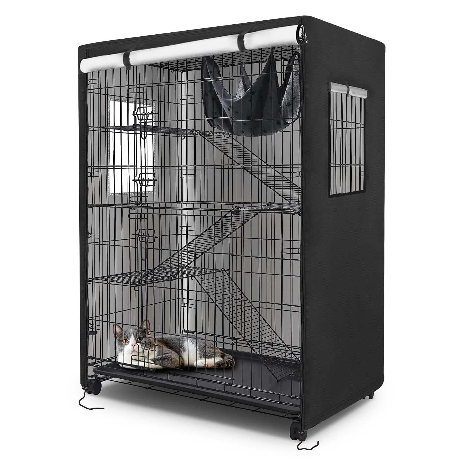Comfortable Colewin Catio Cover 37 L x 23.5 W x 50 H – Weatherproof Outdoor Cat Enclosure Cover Soft