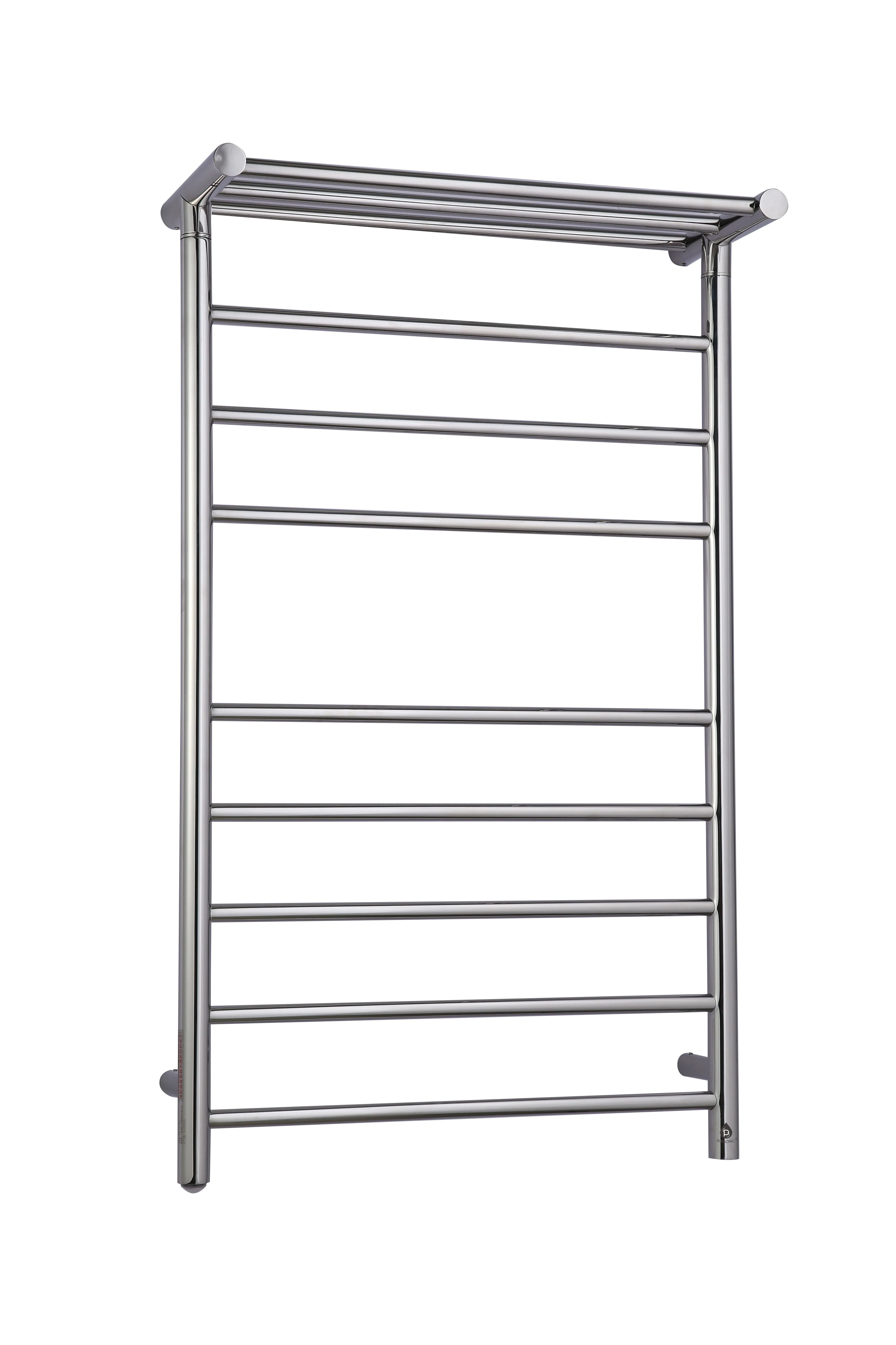 World-Class Pursonic Wall Mount Electric Towel Warmer with 8 Heated Bars Plus 3 Non-heated Bars First-Class