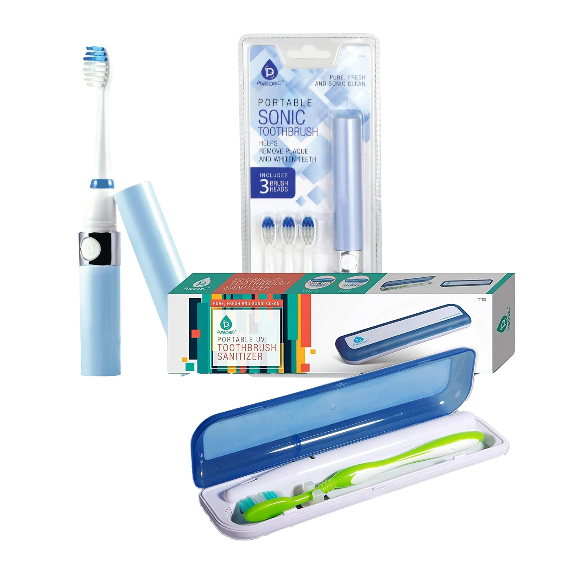 Advanced Travel Oral Care Essentials Bundle Portable UV Toothbrush Sanitizer Portable Electric Toothbrush Reliable