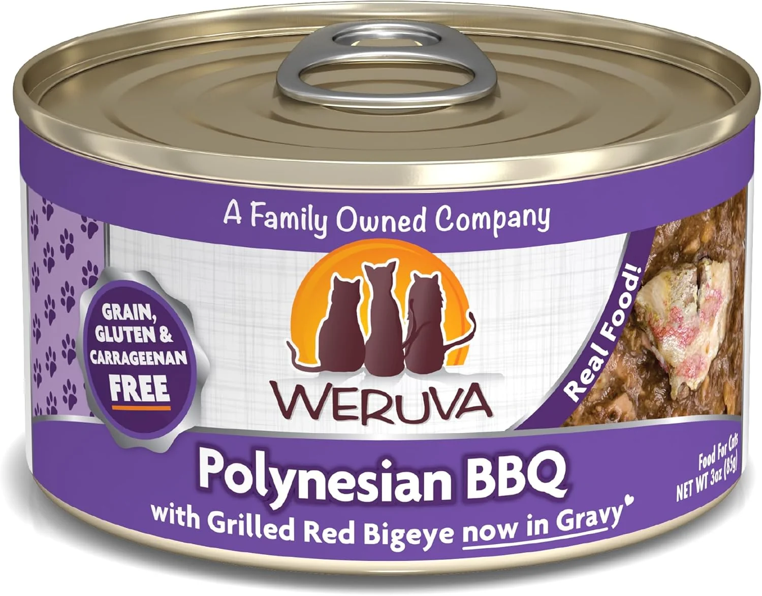 Functional Weruva Classic Cat Food Polynesian BBQ with Grilled Red Bigeye in Gravy 3oz Can Pack of 24 Carefully Designed