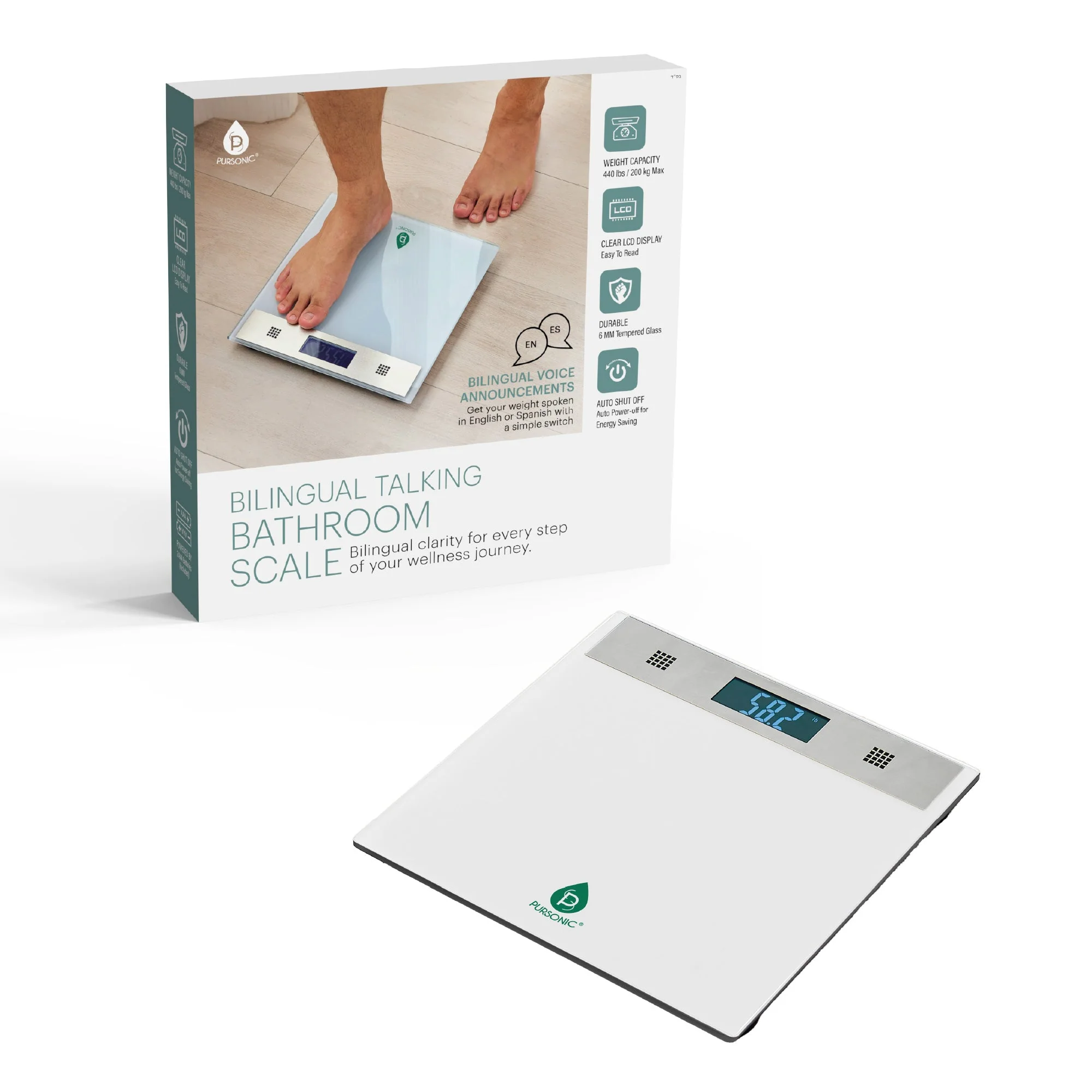 Prestigious Bilingual Talking Bathroom Scale – Precision Meets Convenience Unique