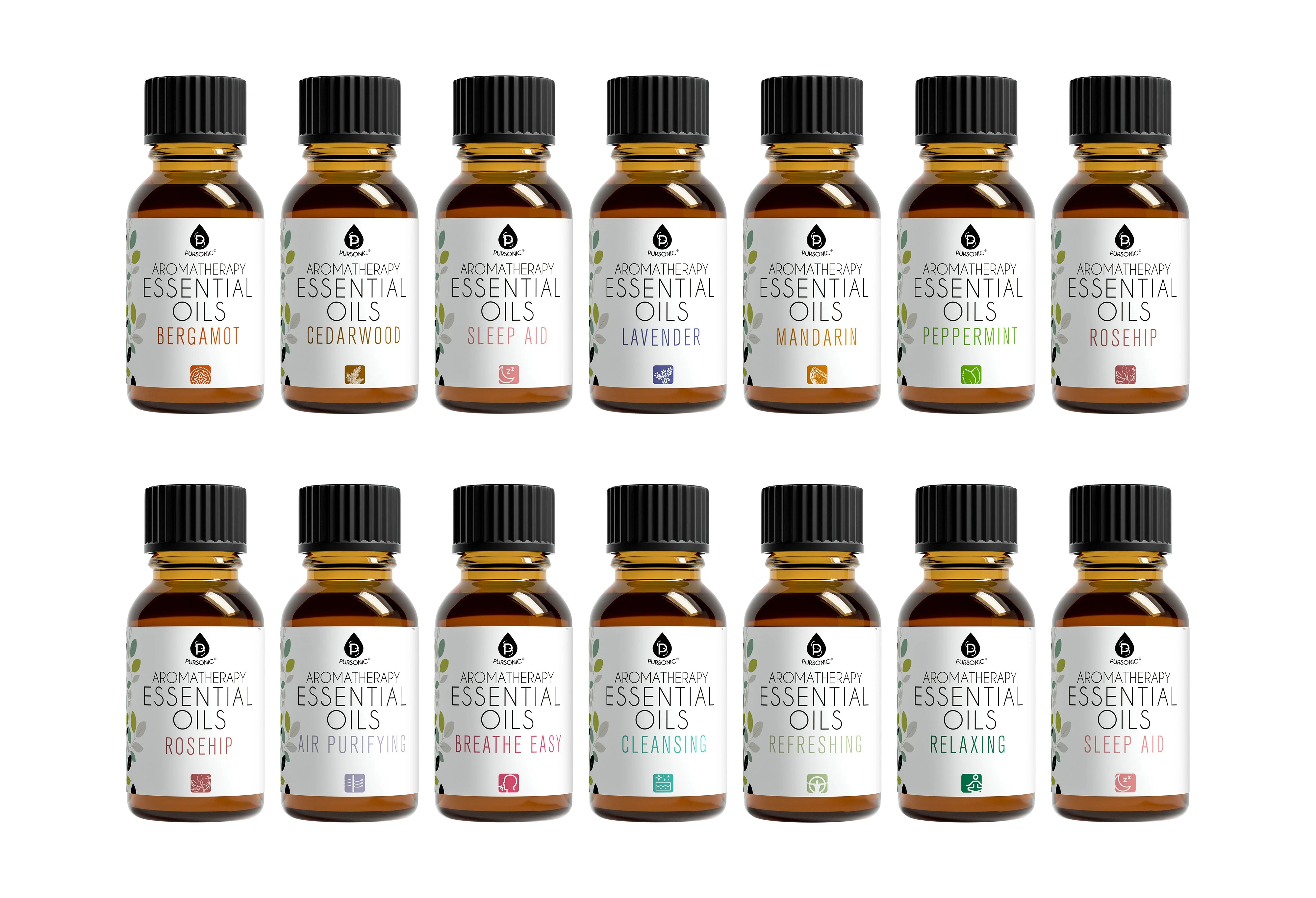 Clean Aromatherapy Essential Oils 14-Pack Gift Set First-Class