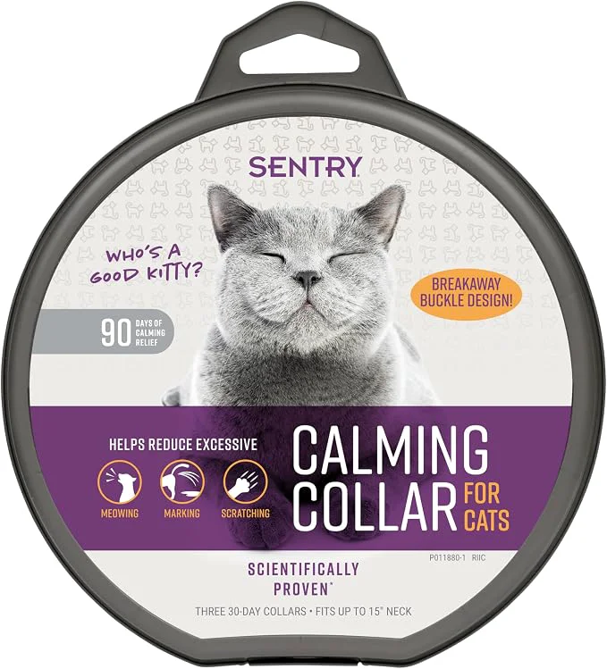 Clean Sentry Calming Collar for Cats Long-Lasting Pheromone Collar Helps Calm Cats Luxury