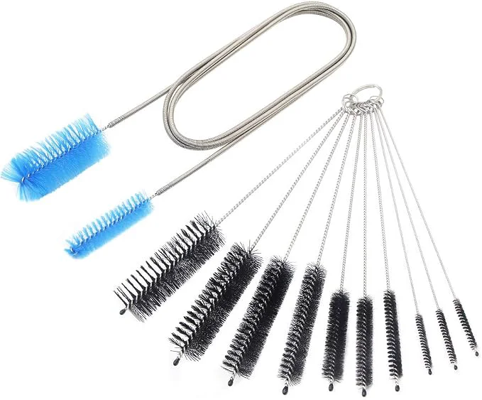 User-Friendly Aquarium Filter Brush Set Flexible Double Ended Bristles Hose Pipe Cleaner