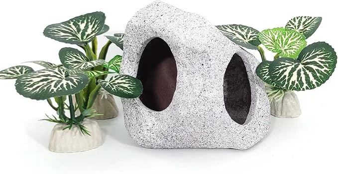 Comfortable Fish Aquarium Decorations Cave Hide Functional