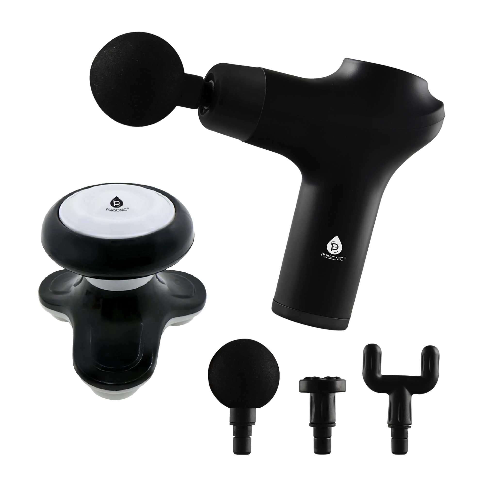 Advanced Pursonic Muscle Recovery Relaxation Power Duo Massage Gun Handheld Electric Sport Massager Efficient