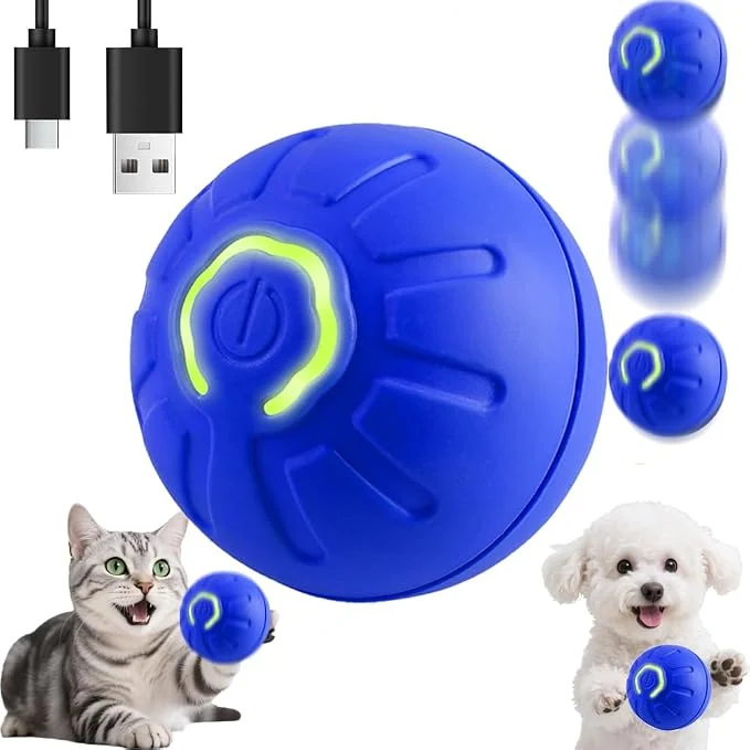 Outstanding BIONEMAGILI Interactive Self-Moving Pet Toy Ball Green