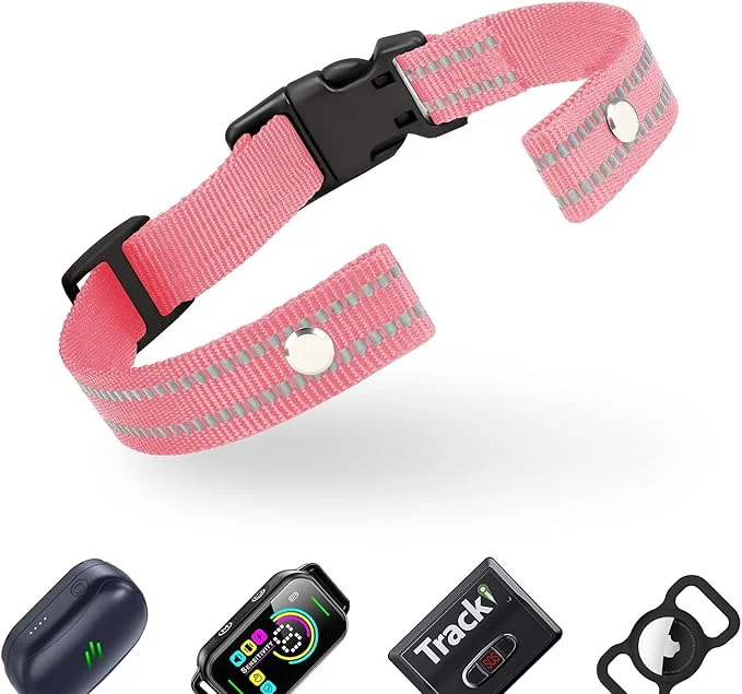 Green Collar Strap Reflective Nylon Collar Strap Dog GPS Elite