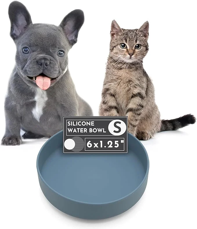 Authentic Should We Go Dog Water Bowl - The Dish No-Spill Less Mess Non-Tippable Water Food Bowl Pure Silicone with Suction Cup Fits 2 Cups 6 Across x 1.25 Tall I for All Pets Small-OceanAbout ThisOverview Luxury