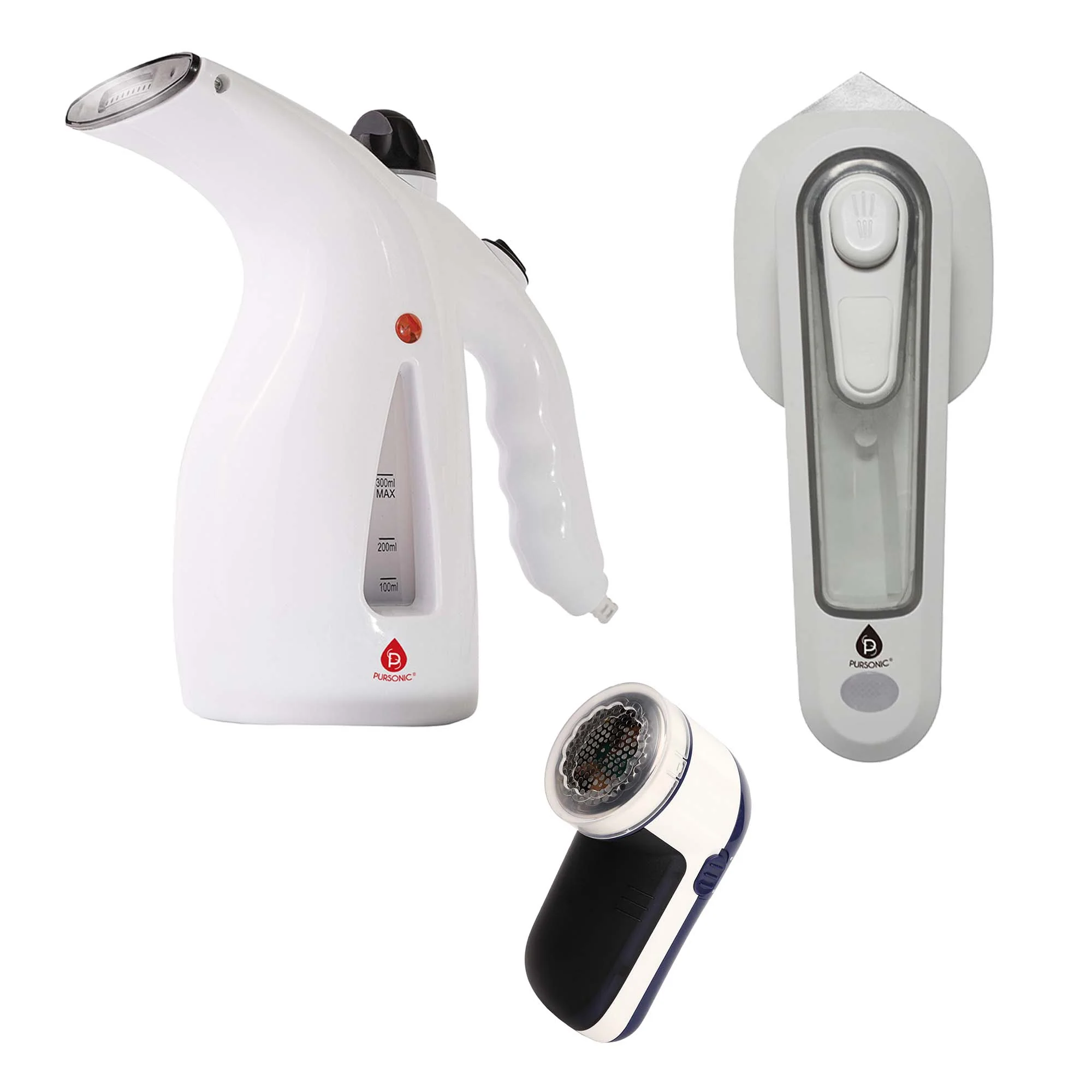 Carefully Designed Travel-Ready Fabric Care Trio – Steamer Mini Iron Lint Remover Unique