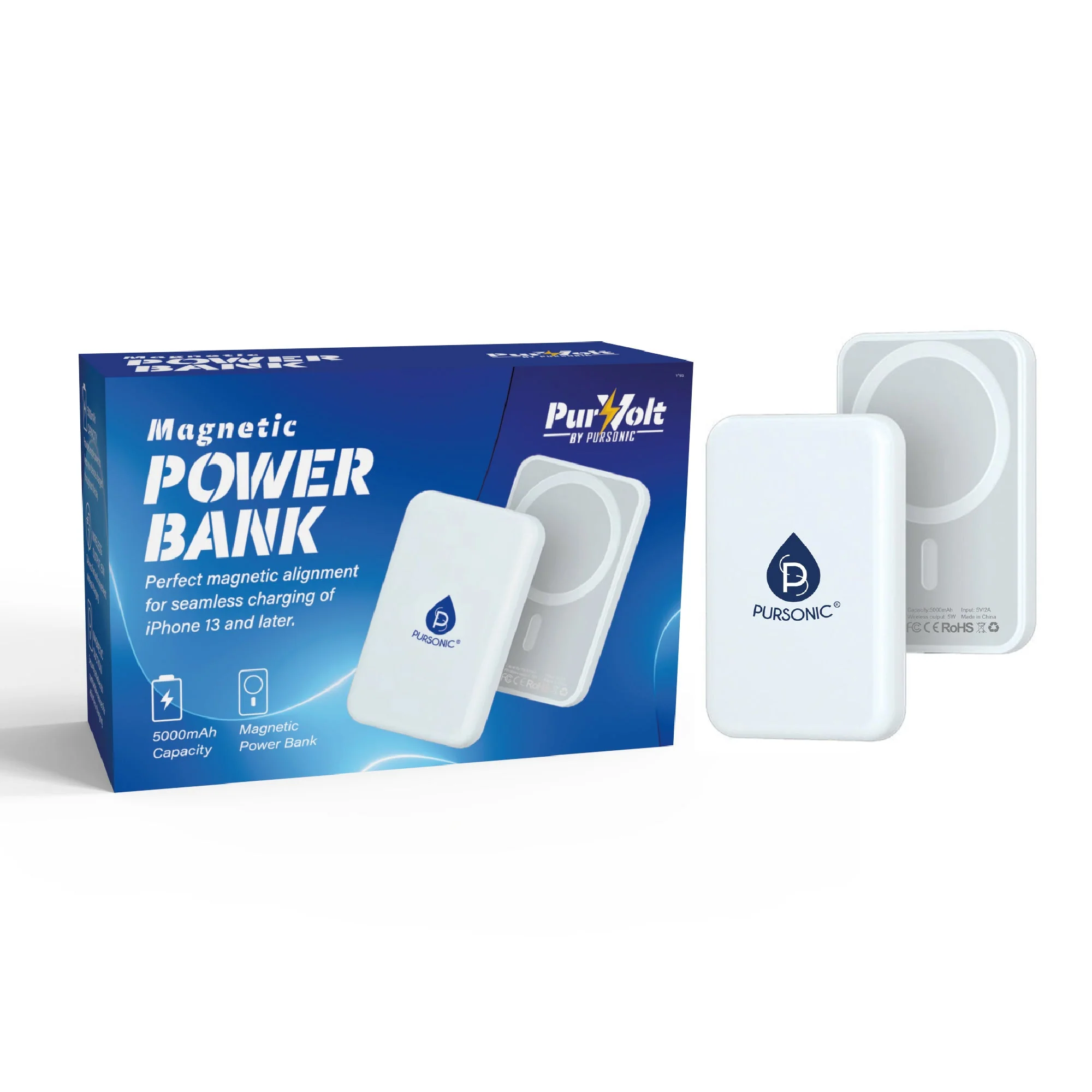Detailed Magnetic Wireless Power Bank – Portable Powerful Effortless Charging Eco-Friendly