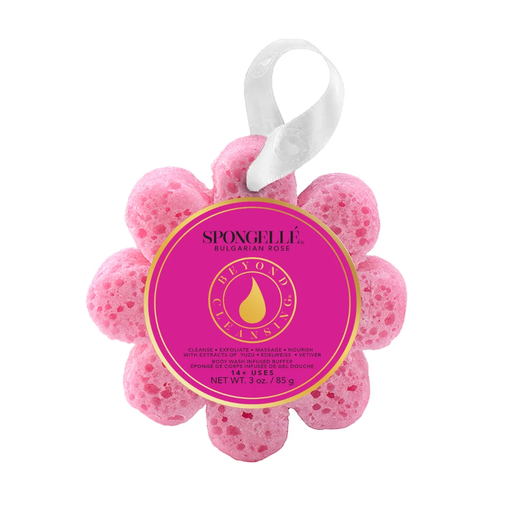 Authentic Bulgarian Rose Wild Flower Bath Sponge Clean