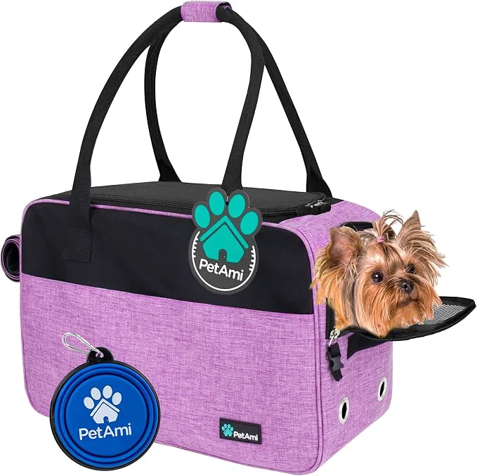 Superior PetAmi Dog Purse Carrier for Small Dogs Airline Soft Sided Pet Carrier Certified