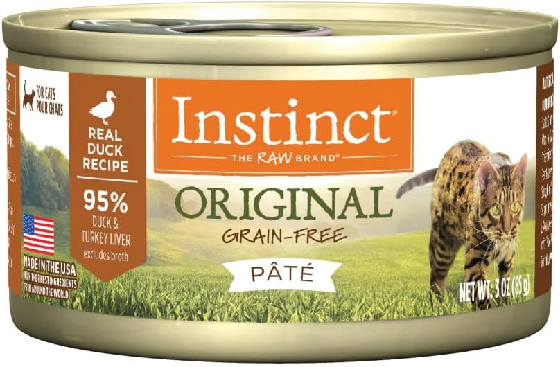 High-Grade Instinct Pate Wet Cat Food Grain Recipe - Duck 3 oz. Cans Pack of 24 Top-Quality