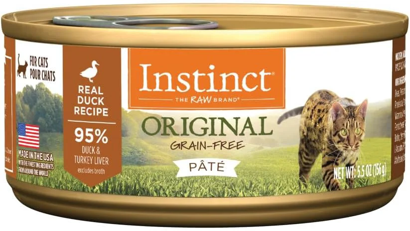 Proven Instinct Pate Wet Cat Food Grain Recipe - Duck 5.5 oz. Cans Pack of 12 Professional