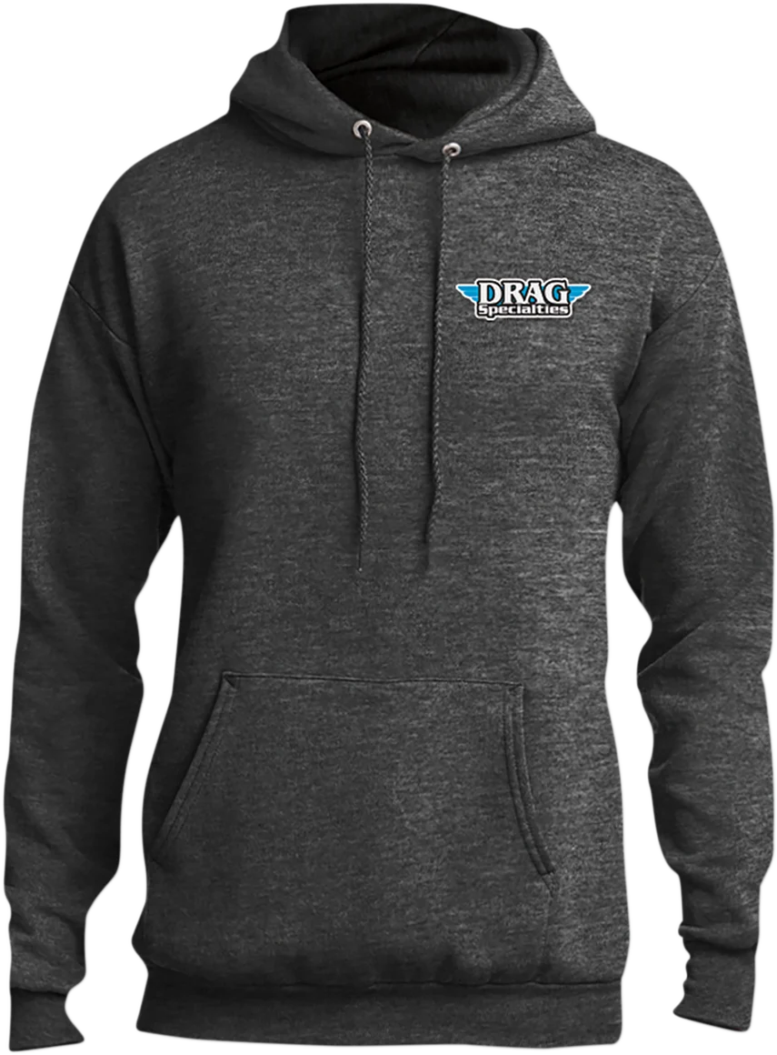 Advanced THROTTLE THREADS Drag Specialties Hoodie - Gray - Large DRG29PC78HDHGLG Refined