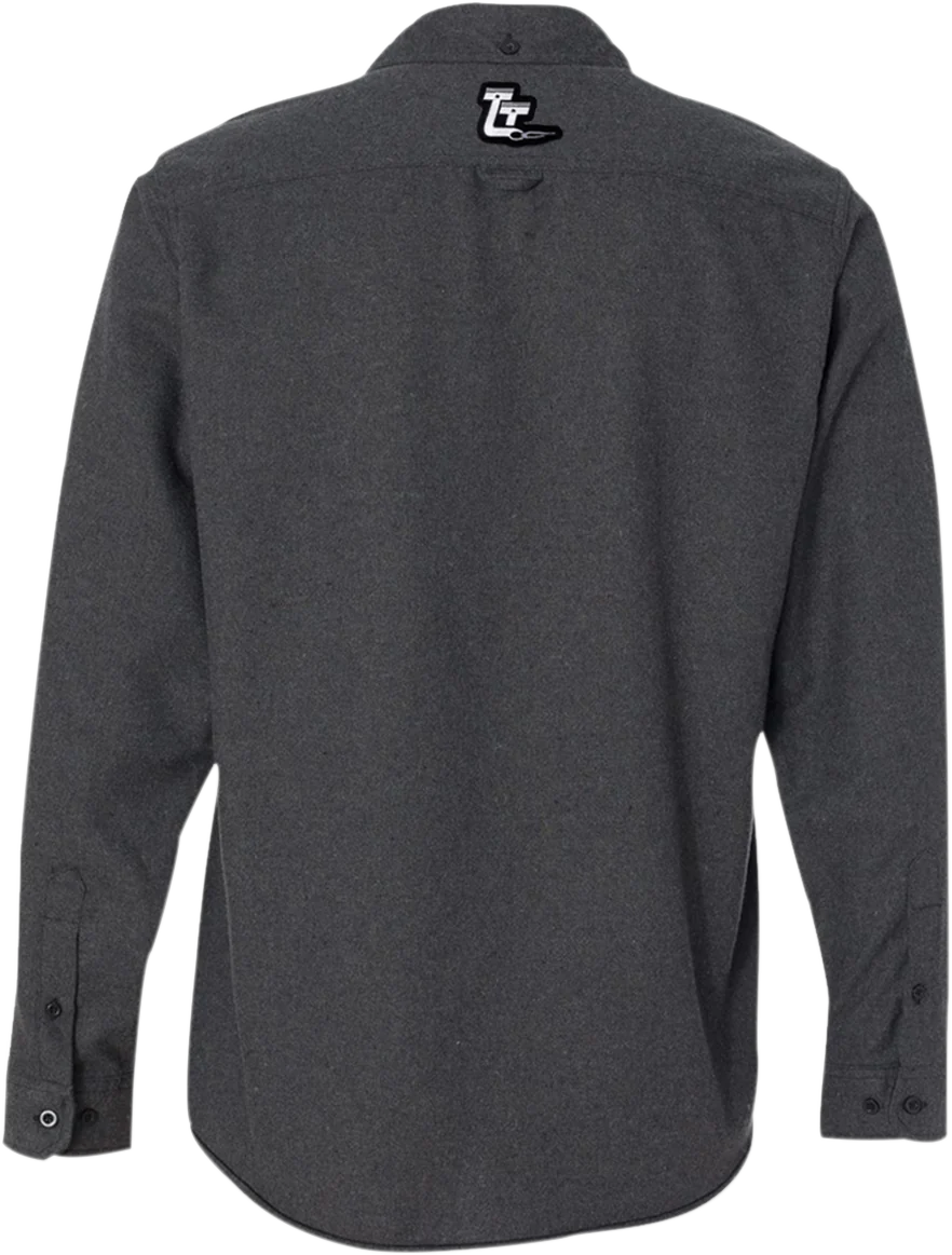Expertly Made THROTTLE THREADS Drag Specialties Flannel Shirt - Charcoal - XL DRG24S82CHXR Stylish