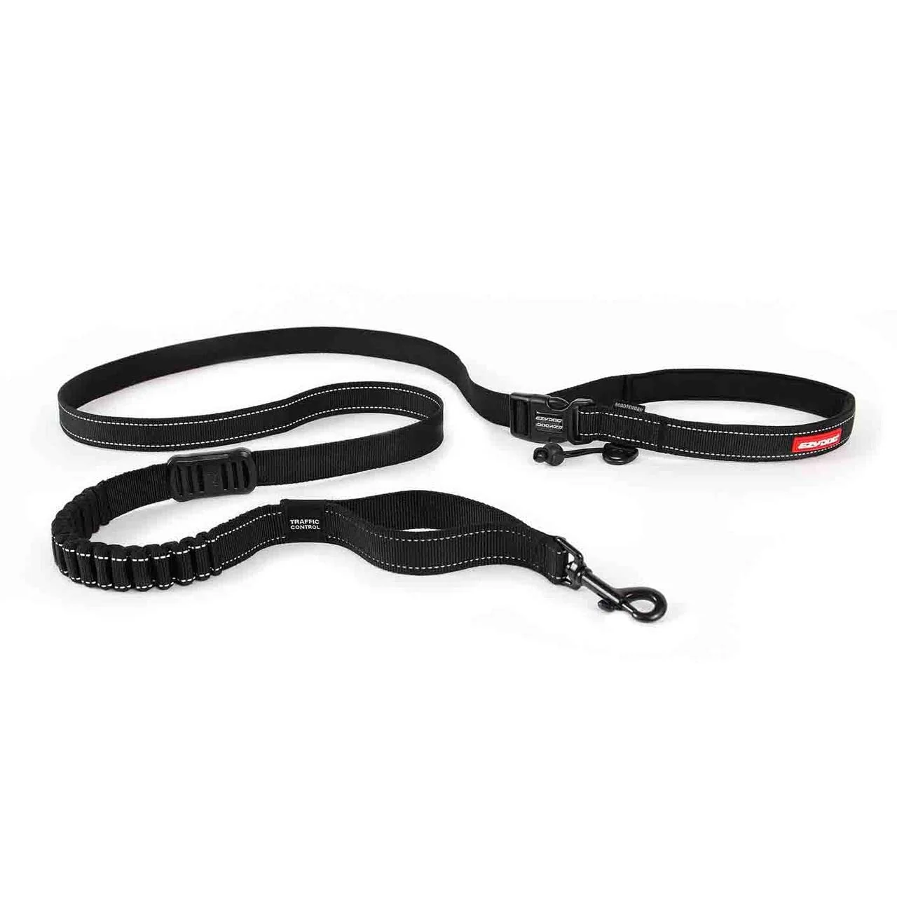 Superior EzyDog Road Runner Hands Leash - Waist Leash for Walking Jogging Running Black Elite