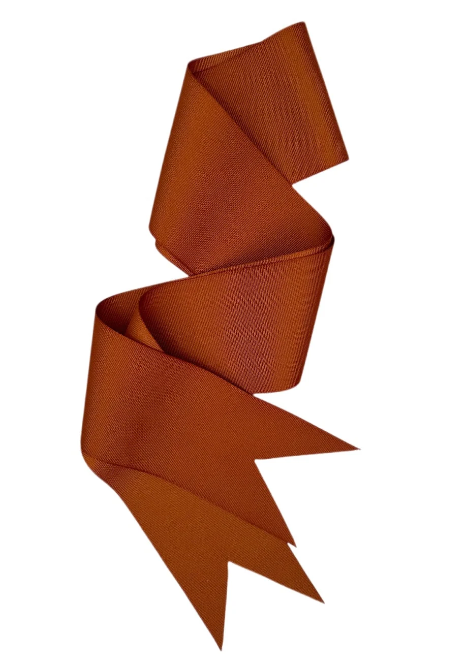 Fashionable Burnt Orange Rust Grosgrain Ribbon - Wide Short Reliable
