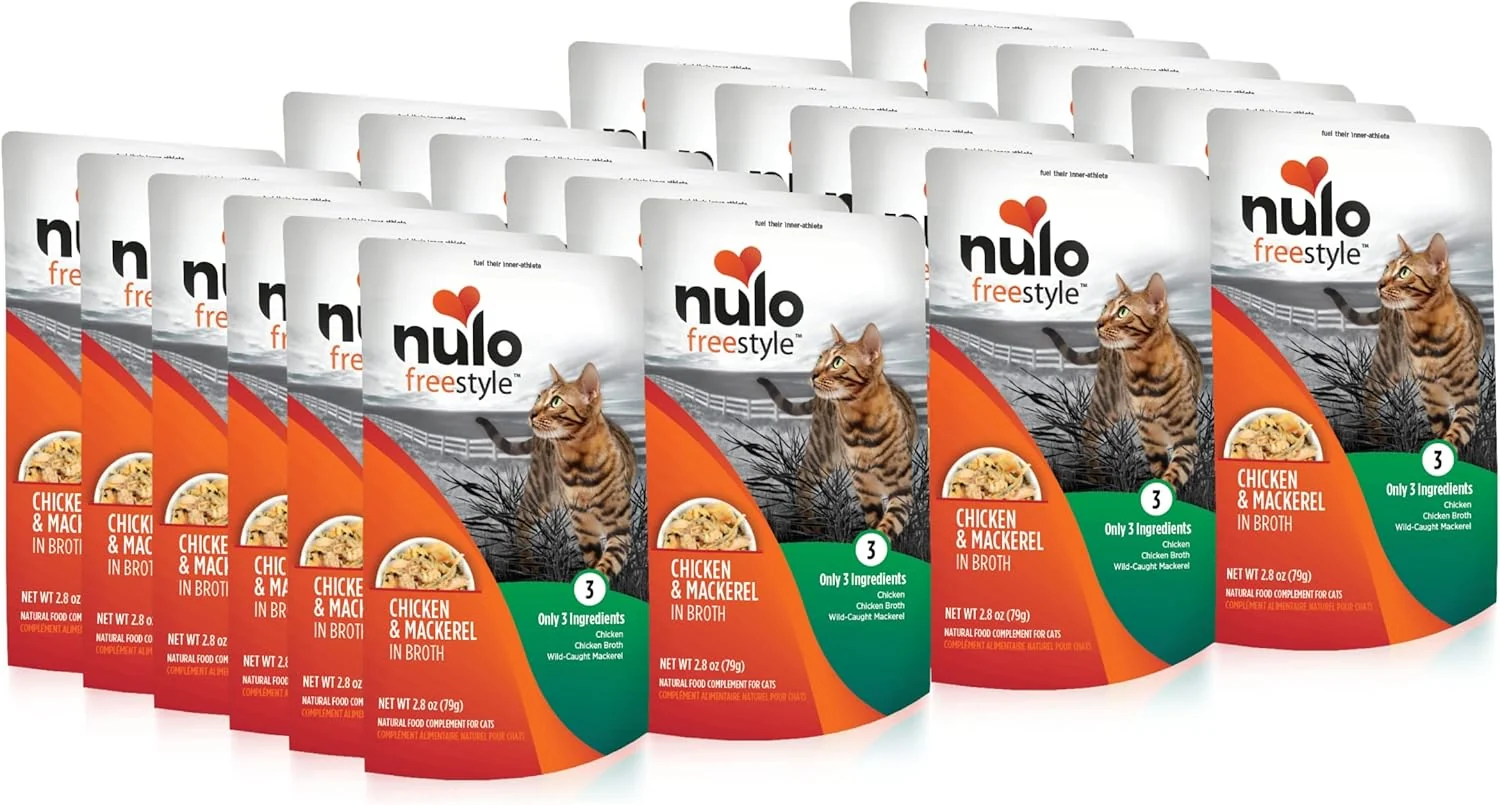 Elegant Nulo style Cat Kitten Wet Cat Food Pouch Premium All Natural Grain- Soft Cat Food Topper with Amino Acids for Heart Health and High Animal-Based Protein Innovative