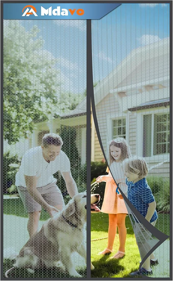 Premium Mesh Screen with Magnetic Closure-Keeps Bugs Out Let Breeze in Heavy Duty Stylish