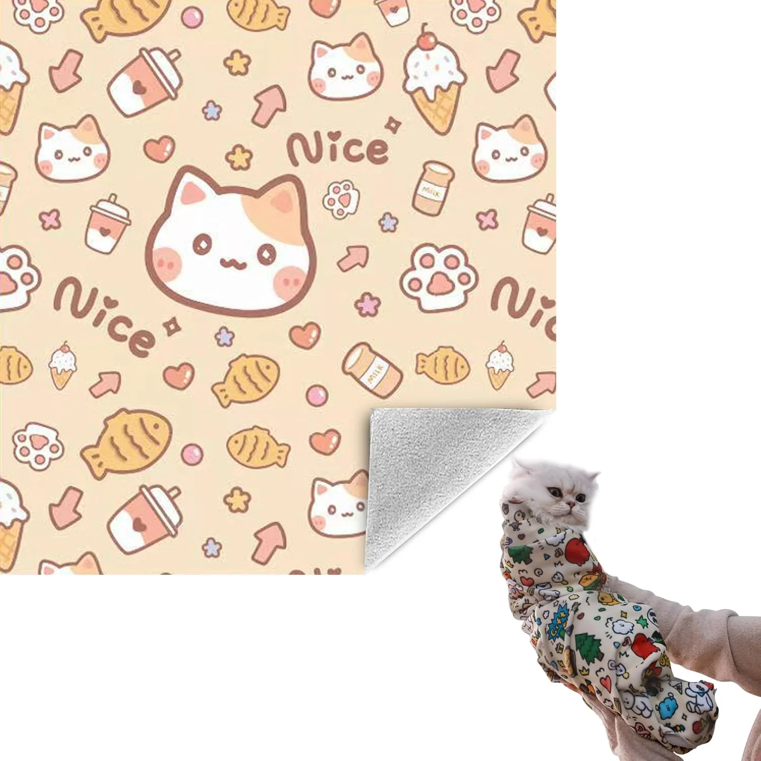 Safe 35.5 Cat Grooming Wrap Cat Wrap for Cutting Nails Cat Restraint for Nail Clipping Cat Swaddle Wrap Cat Burrito Wrap XL Within 22lbs Anti-Scratch Anti-Escape Multifunctional Pet Tool Practical