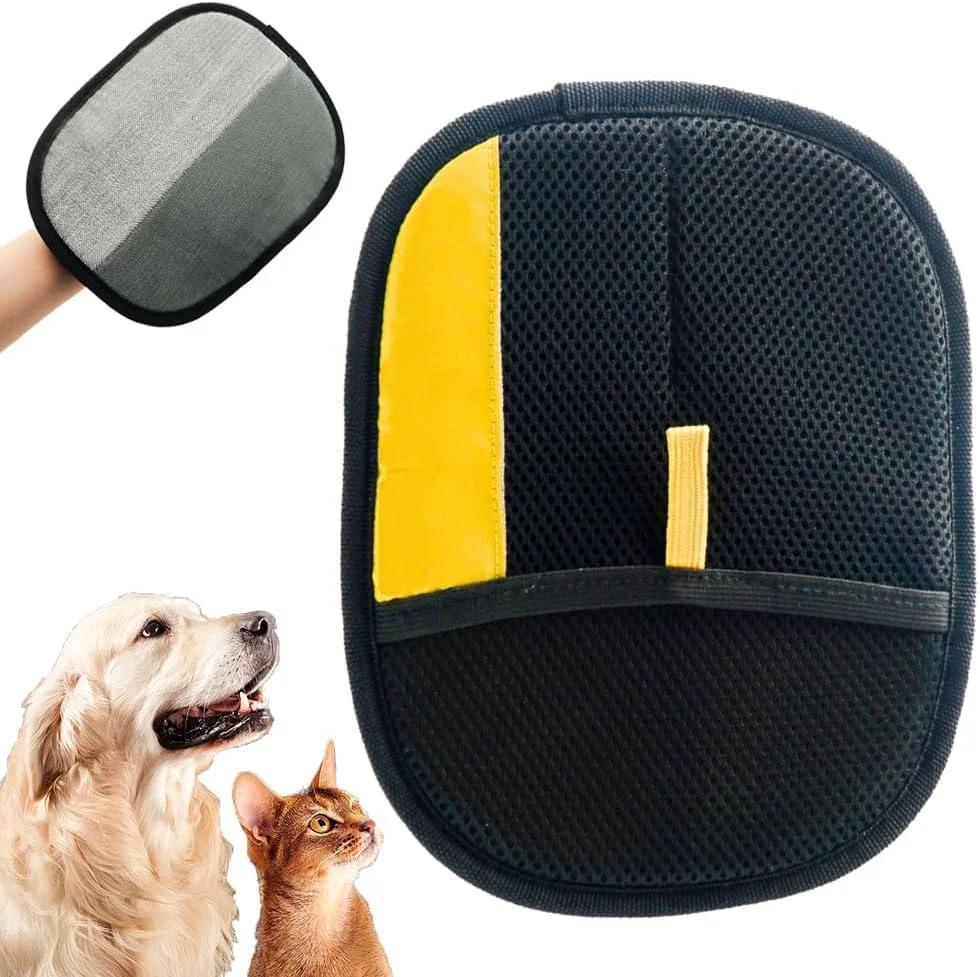 Trendy 2025 Upgrade Pet Hair Remover Gloves Reusable Cat Dog Grooming Gloves Pet Hair Remover Electrostatic Gloves Premium Efficient Pet Hands on for Dogs Cats Horses with Long and Short Hair Fur 2 Exceptional