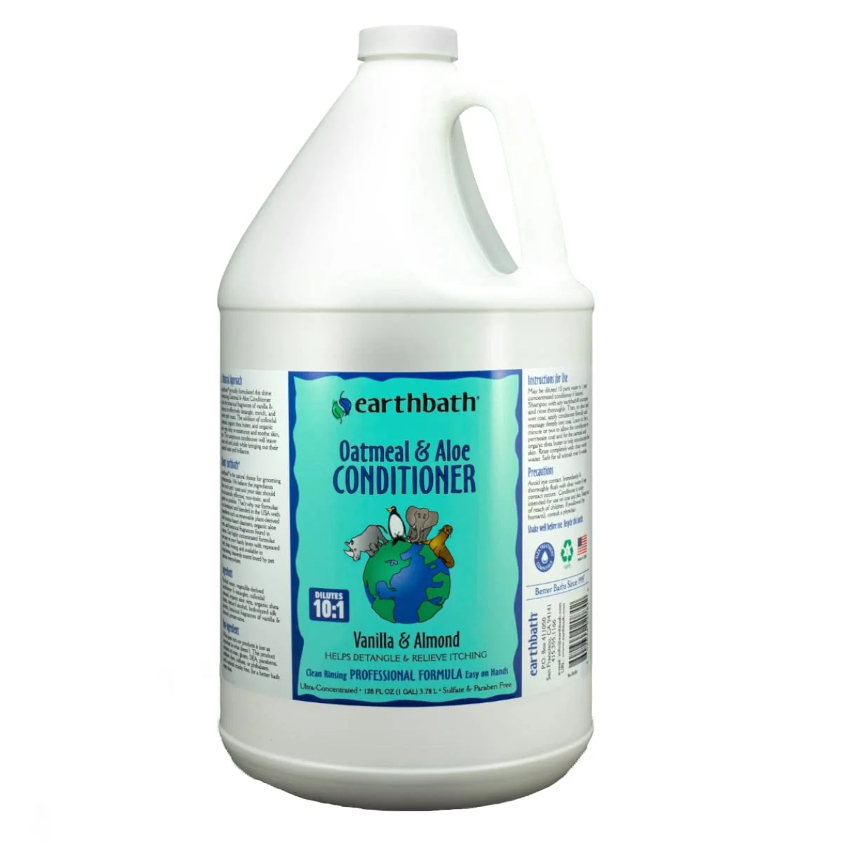 Exceptional earthbath Oatmeal Aloe Dog Conditioner – 1 Gallon Made in USA Cruelty Relaxed