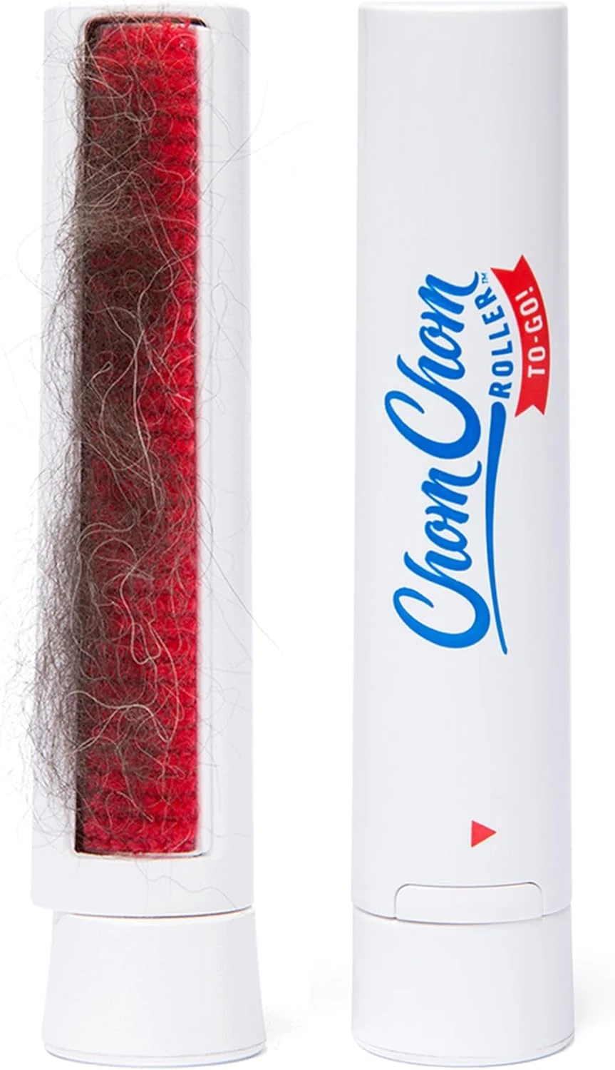 Crafted ChomChom Roller for Pet Hair - Reusable Lint Roller Pet Hair Removal Tool for Clothes Couches Cars and Travel - Cat Dog Hair Remover Compact No Sticky Refills Needed Travel Togo Organic