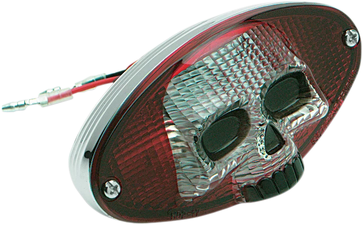 Efficient DRAG SPECIALTIES Taillight - Red Cat Eye with Skull Face 12-0403RCR-BC3 Fine Crafted