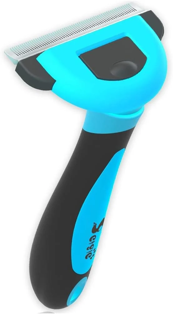 Advanced Cat Brush Cat Comb for Shedding 2.5inch Blue - Hair Brush for Long Hair and Short Hair Pet Grooming Tool for Small to Medium Dogs and Cats Detangle Eco Friendly Weekly Grooming Official