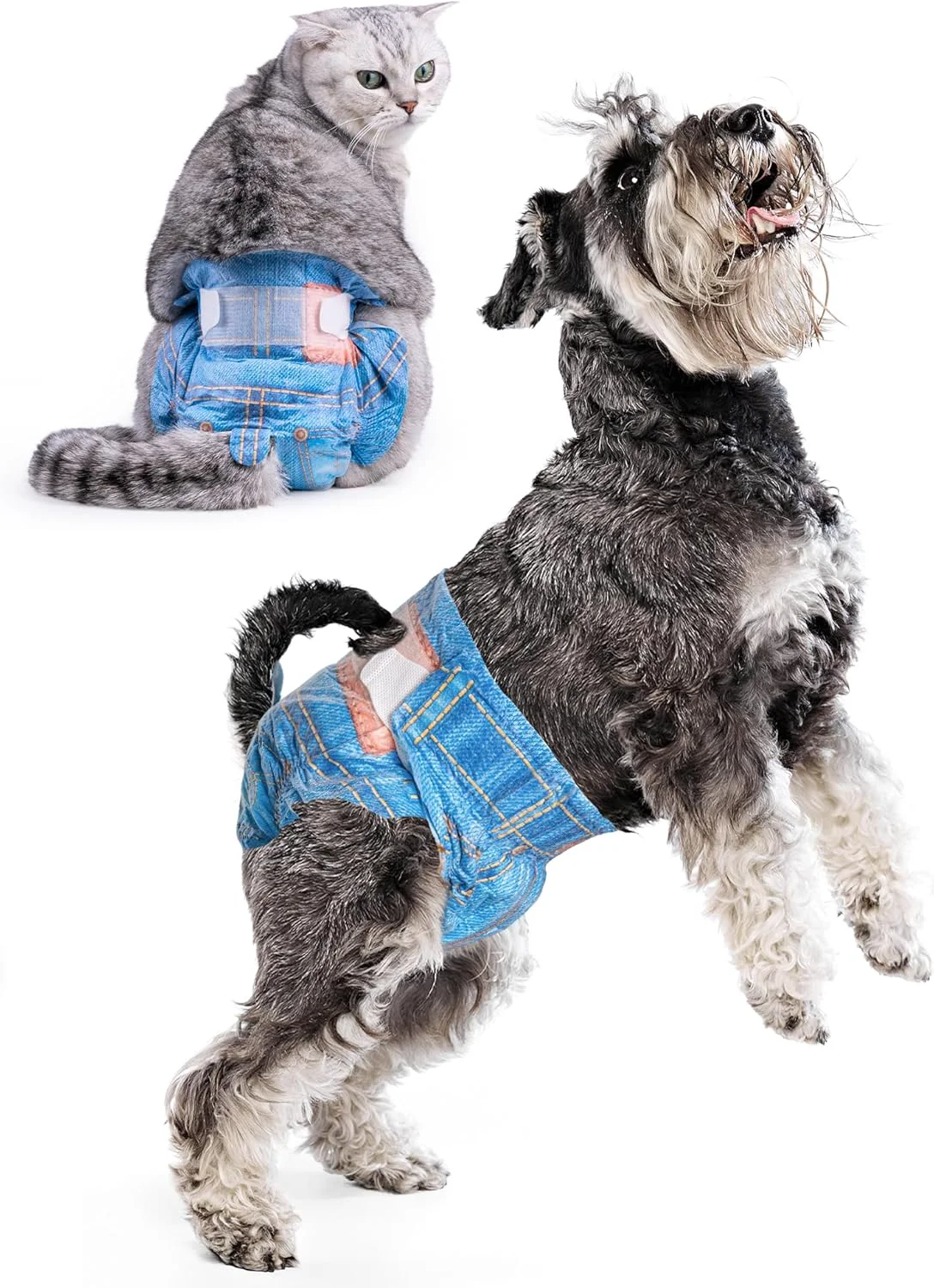Excellent Pet Soft Dog Diapers Female Disposable Dog Diapers Cat Diaper for Female Cats Puppy Diaper 48pcs XSmall Sustainable