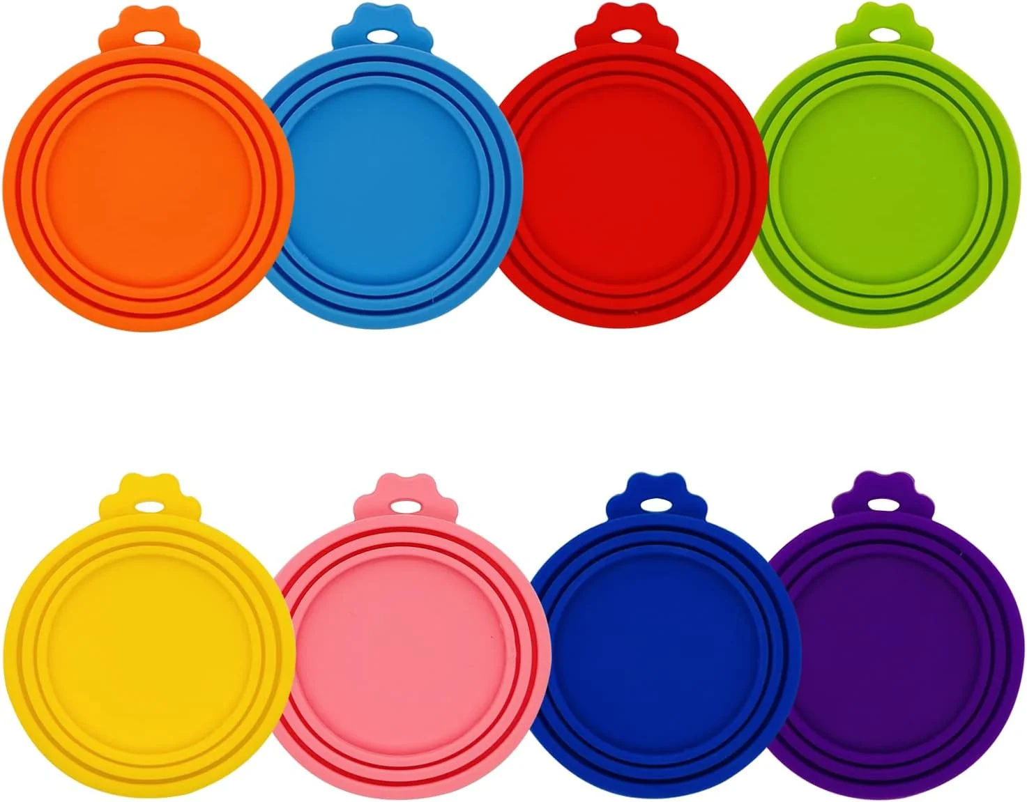 Traditional 8 Pcs Pet Can Covers Food Can Lids for All Standard Size Dog Cat Cans. Genuine