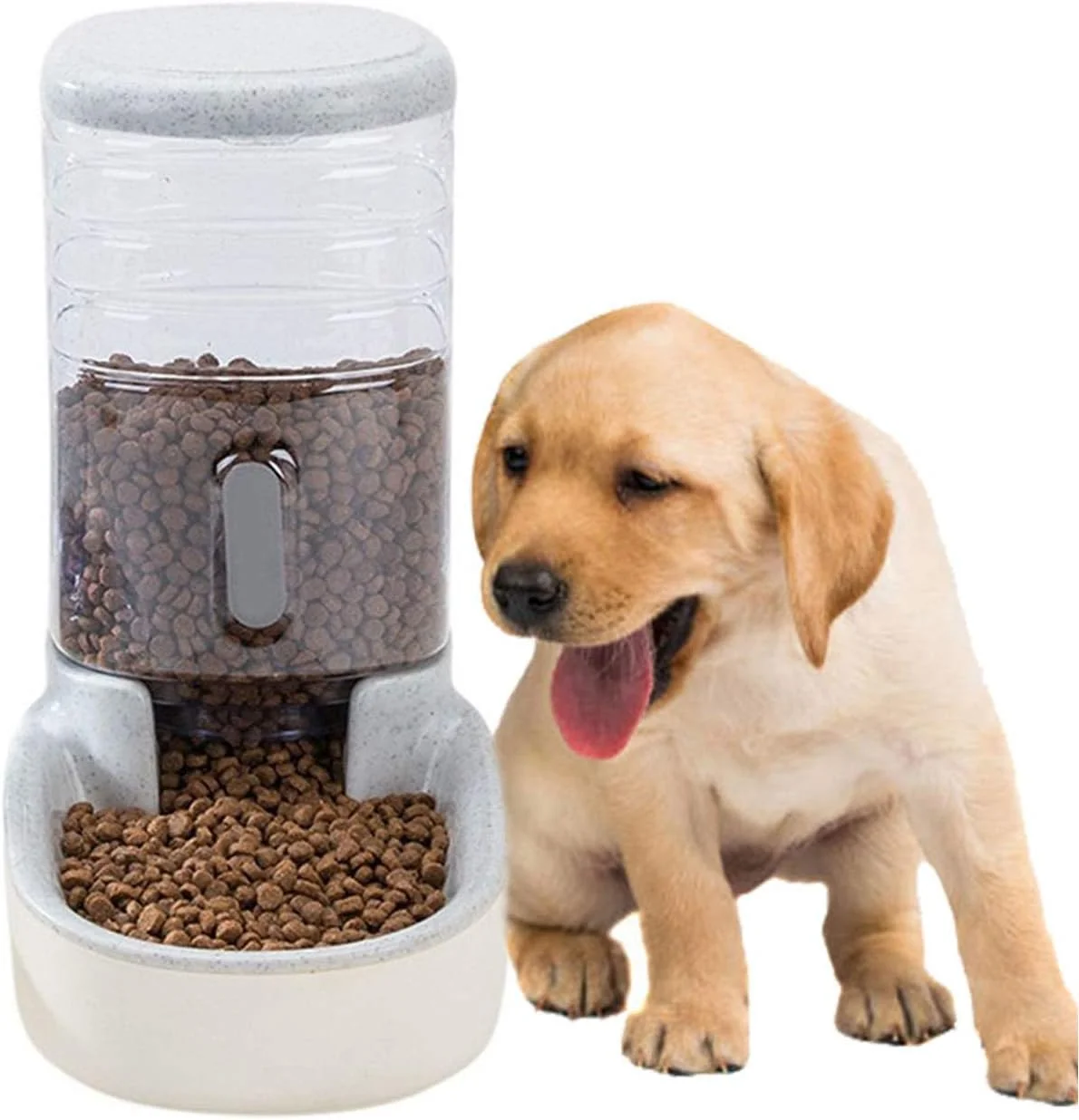 Fashionable kathson Automatic Replenish Dog Food Dispenser Station Easily Clean 1 Gallon Gravity Feeder Cat Eating Bowl Large Capacity Pet Self Feeding for Dogs Cats Small Pets Puppy Kitten Rabbit Bunny Proven