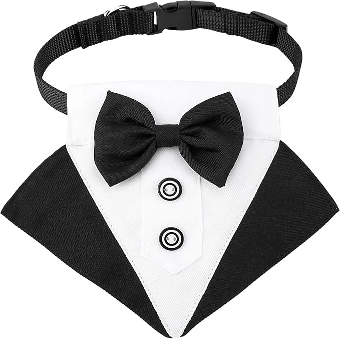Premium Material Segarty Formal Dog Tuxedo Bandana Dog Wedding Attire Adjustable Collar Environmentally Friendly