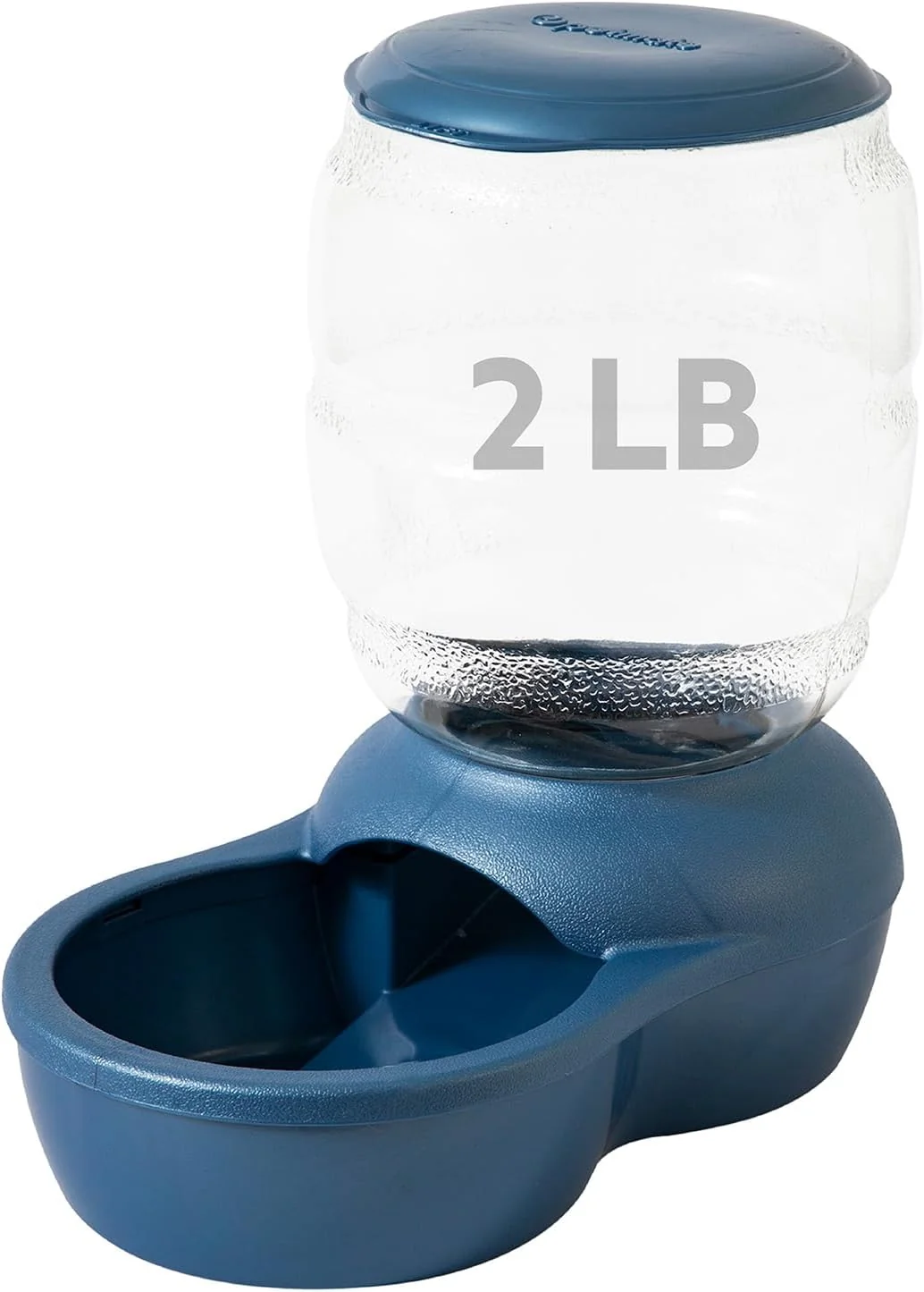 Relaxed Petmate Replendish Gravity Feeder W Microban Pearl Peacock Blue 2 LB Made in USA Fast