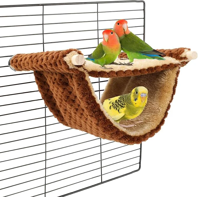 Soft BWOGUE Winter Warm Bird Nest Bed Hanging Hammock Snuggle Hut Parrot House Tent Exclusive