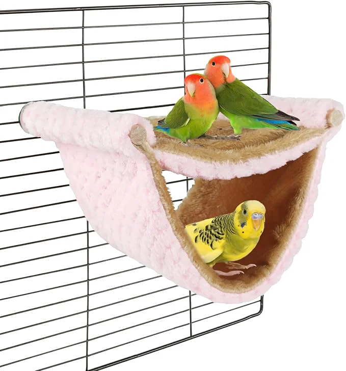 Fine Crafted BWOGUE Winter Warm Bird Nest Bed Hanging Hammock Snuggle Hut Parrot House Tent Exceptional