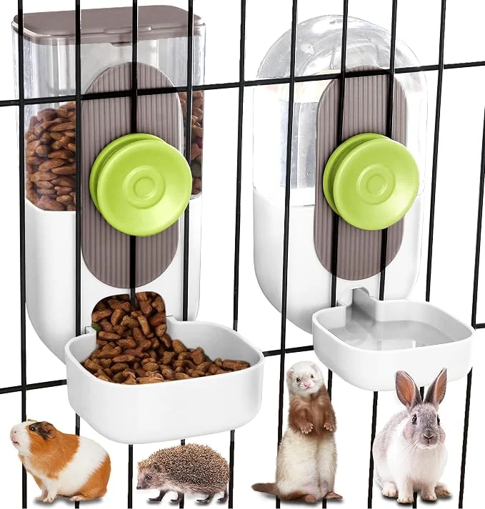World-Class Kenond Hanging Automatic Pet Food Water Dispenser 35oz Rabbit Feeder Guinea Optimized