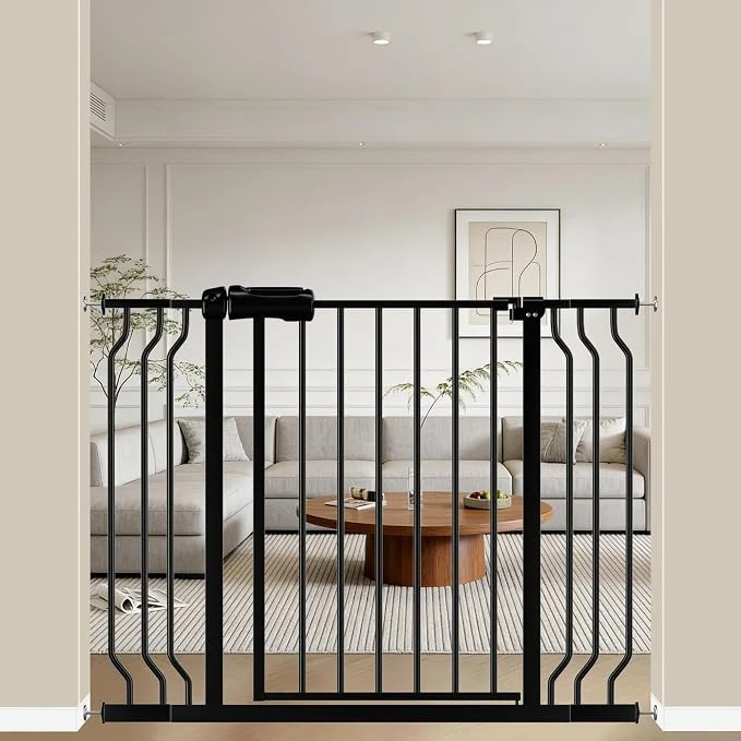 Convenient WAOWAO Baby Gate 29.13-43.3 Extra Wide Pressure Mounted Walk Through Swing Genuine