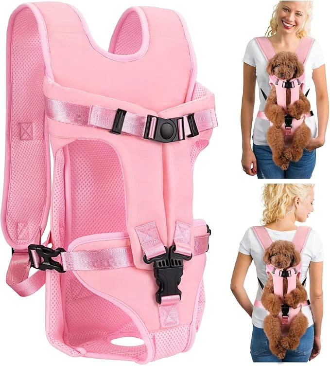 Responsible Dog Carrier Backpacks Adjustable Dog Backpack Carrier Legs Out Easy-fit Dog Reusable