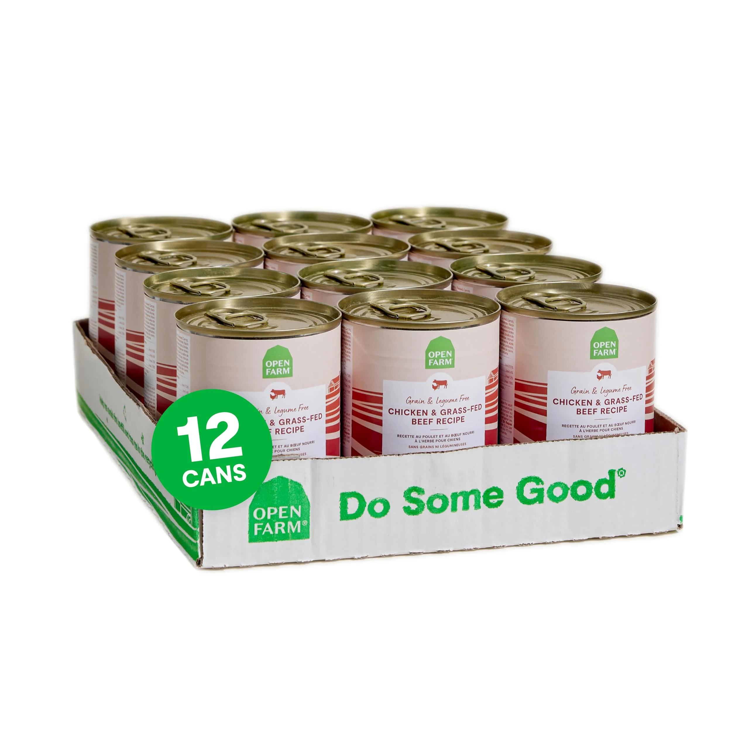 First-Class Open Farm Canned Dog Food Pate – Grass-Fed Beef Grain- Legume- 12.5oz Cans Pack of 12 Fine