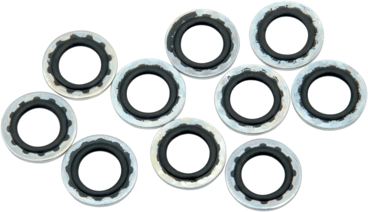 Dependable DRAG SPECIALTIES Banjo Washers - 3 8 10mm 348014HC-3 Easy-to-Use