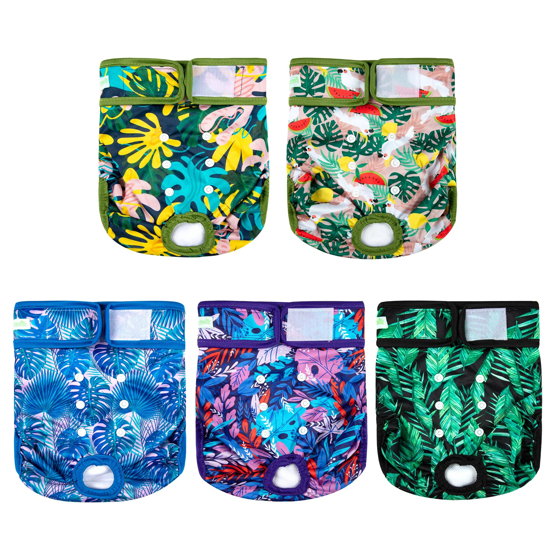 Relaxed Wegreeco Leaf XX-Large Female Dog Diapers – Washable Reusable Original