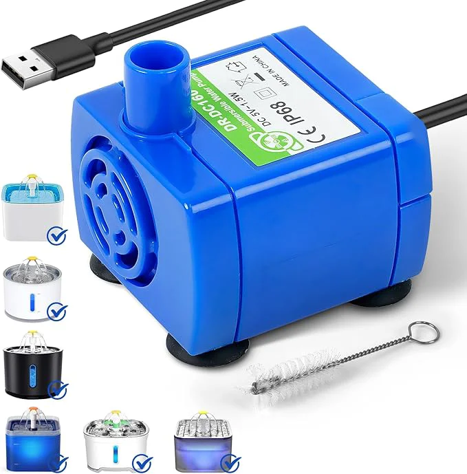 World-Class IP68 DR-DC160 Submersible Water Pump Cat Water Fountain Pump Effective