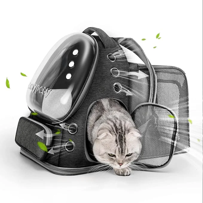 Breathable Expandable Cat Backpack Cat Bubble Backpack Carrier Dependable