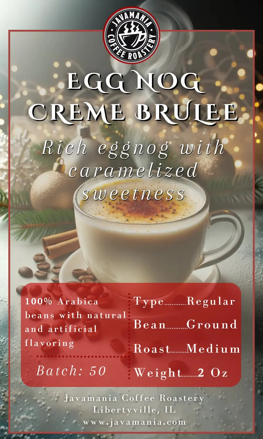 Flexible Eggnog Creme Brulee Elegant