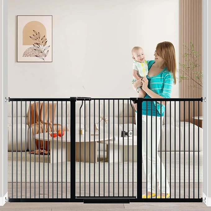 Long-Lasting Fairy Baby 40.5 Extra Tall Baby Gate 72.3 -76.7 Extra Wide Large Dog Pet Quality