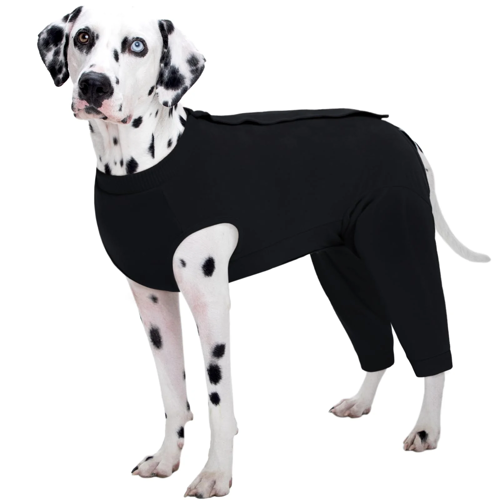Durable Kuoser Dog Surgery Suit – Rear Leg Recovery Sleeve Black 3XL for Licking Prevention Post-Surgery Comfort Reliable