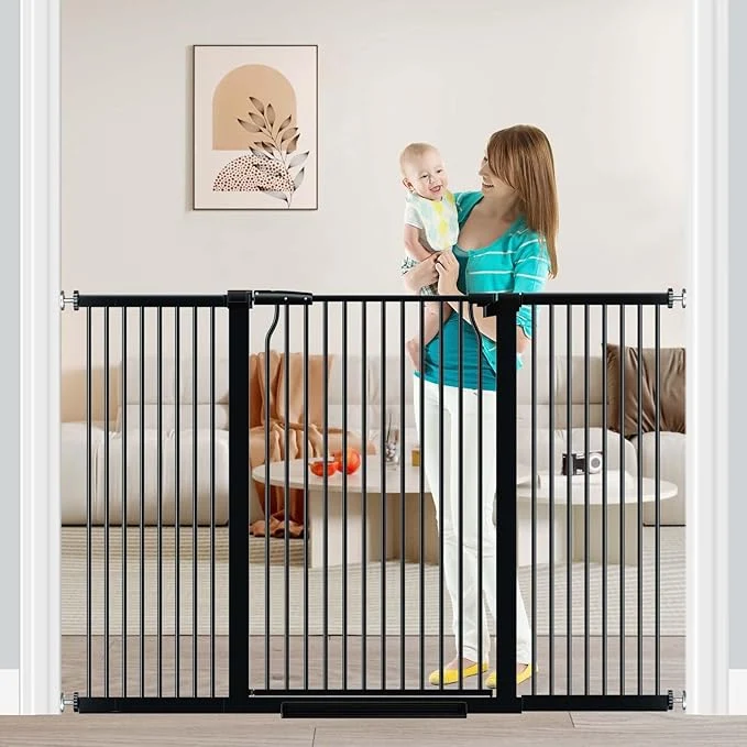 Fast Fairy Baby 40.5 Extra Tall Baby Gate Pressure Mounted 60.3 -65.7 Extra Wide Certified